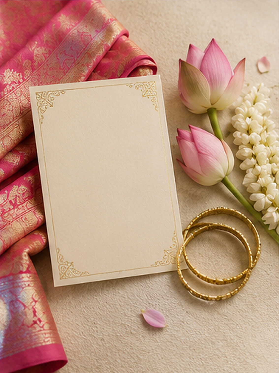 Half Saree Ceremony invitation
