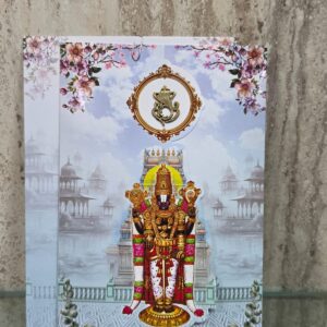 Lord Venkateswara Standing Wedding Card