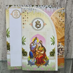 Shiva Parvati Terrace Tilak Wedding Card